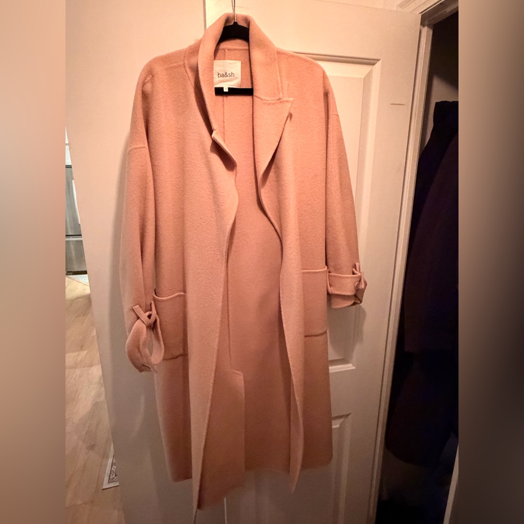 Ba&Sh Women's Coat In Soft Pink